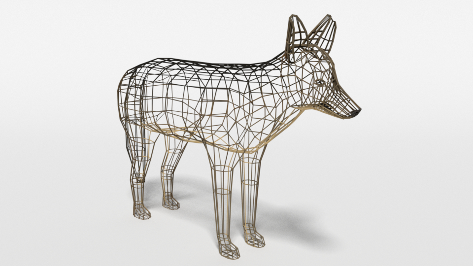 modelo 3d Chacal de dibujos animados de Low Poly - TurboSquid 1505318