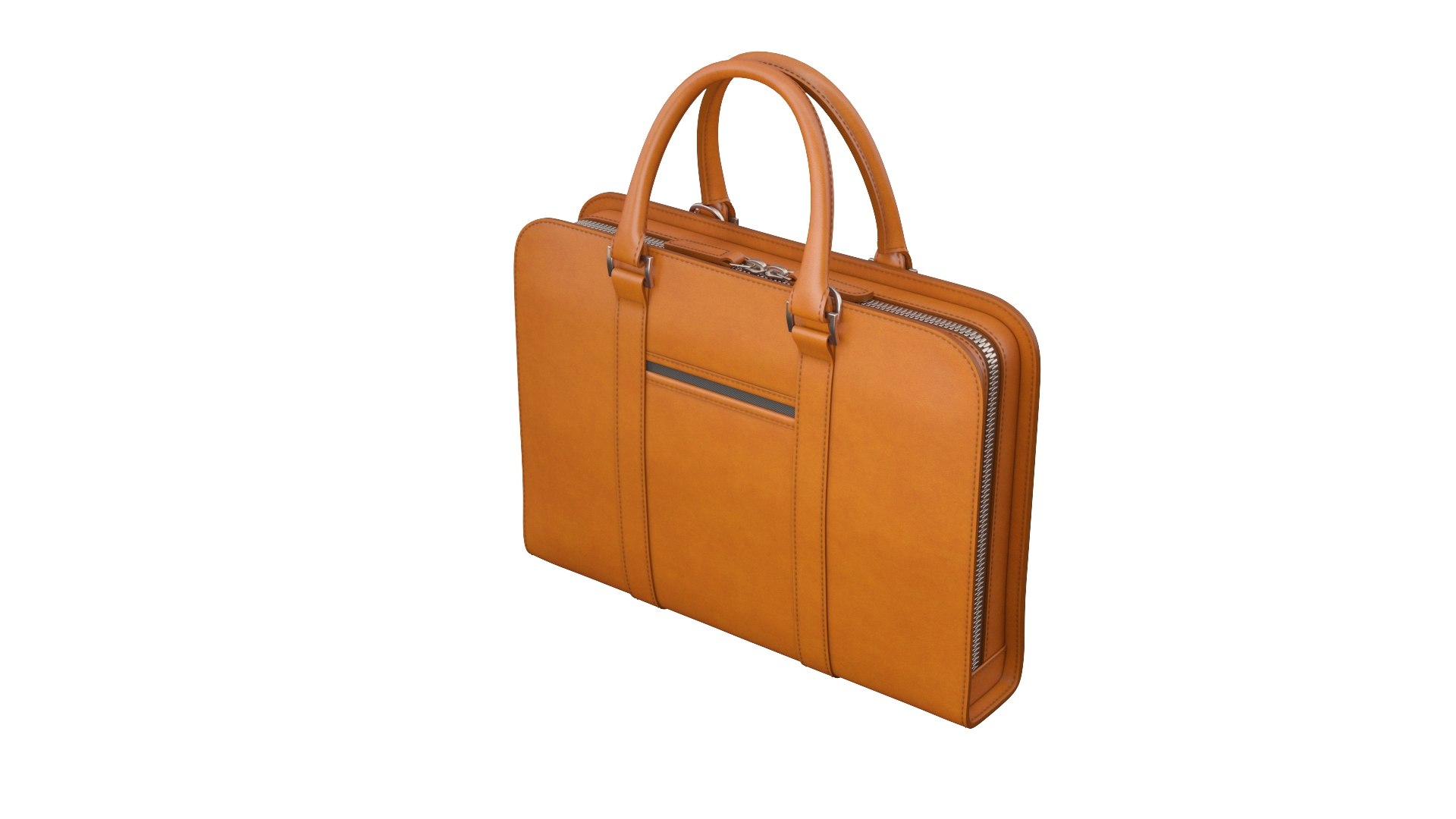 3D leather briefcase model TurboSquid 1505380
