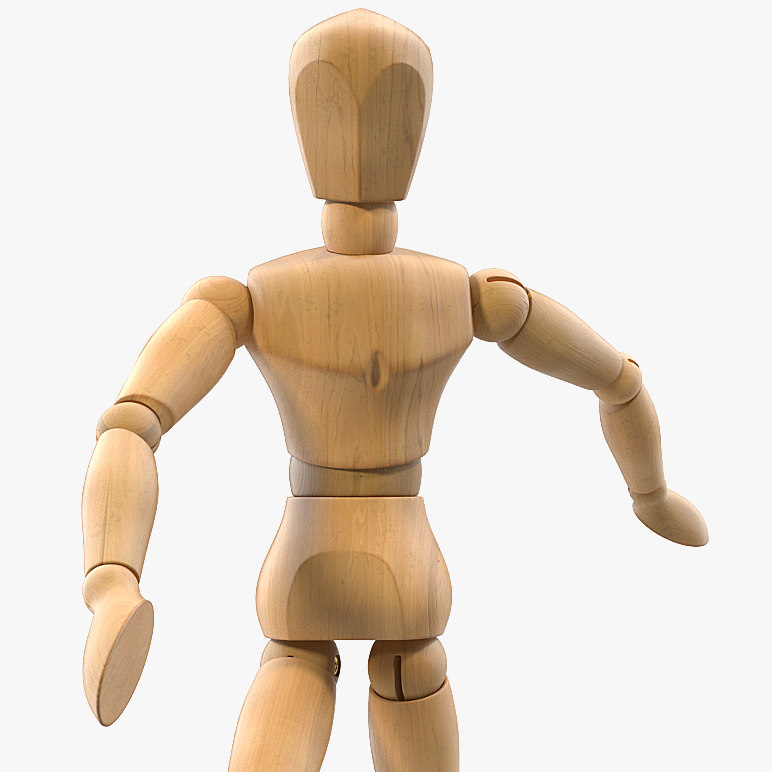 3D small wooden dummy doll TurboSquid 1505471