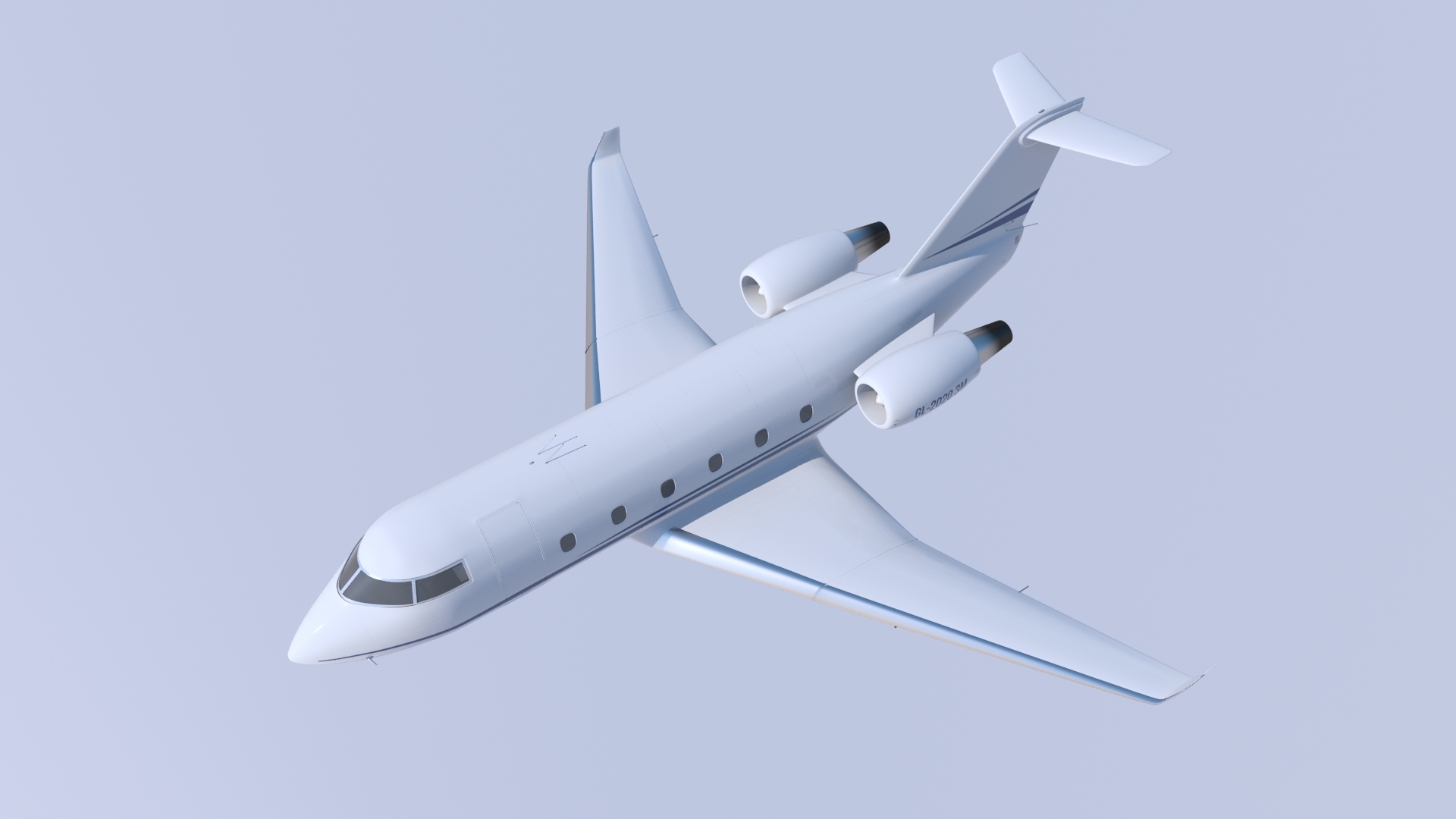 private jet - flying3d模型