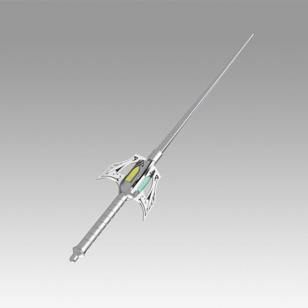 Rwby Weiss Schnee 除尘剑杆3d模型 Turbosquid