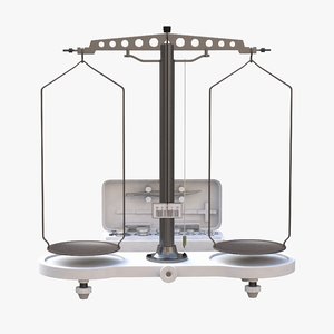 3D mechanical laboratory balance