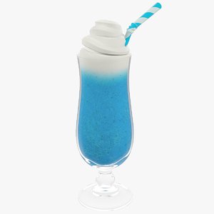 3D cocktail smoothie beverage model
