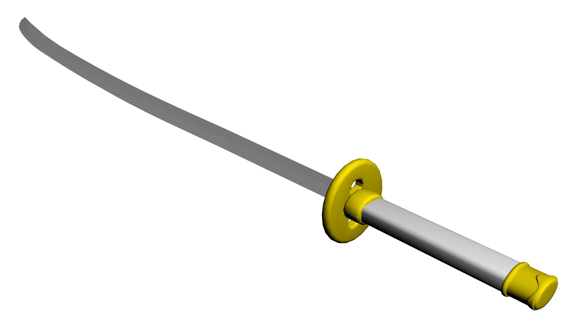 3D simple samurai sword katana - TurboSquid 1505817