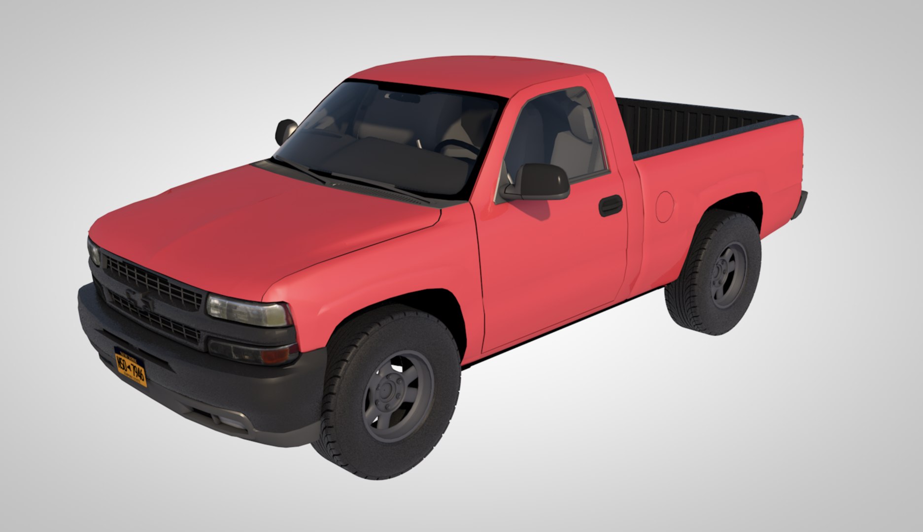 3D pickup truck model - TurboSquid 1505841