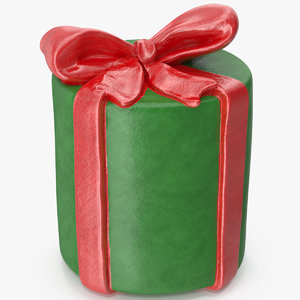 gift box cylindrical model