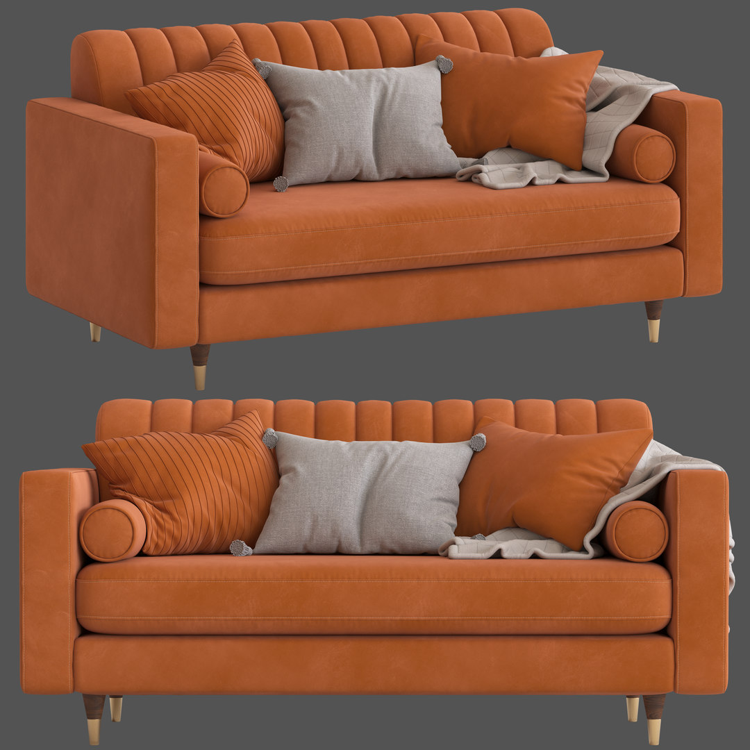 Cult furniture belgravia 2seater model TurboSquid 1505900