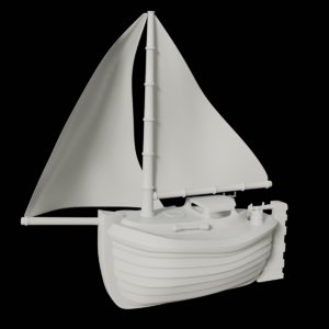 3D toon yacht
