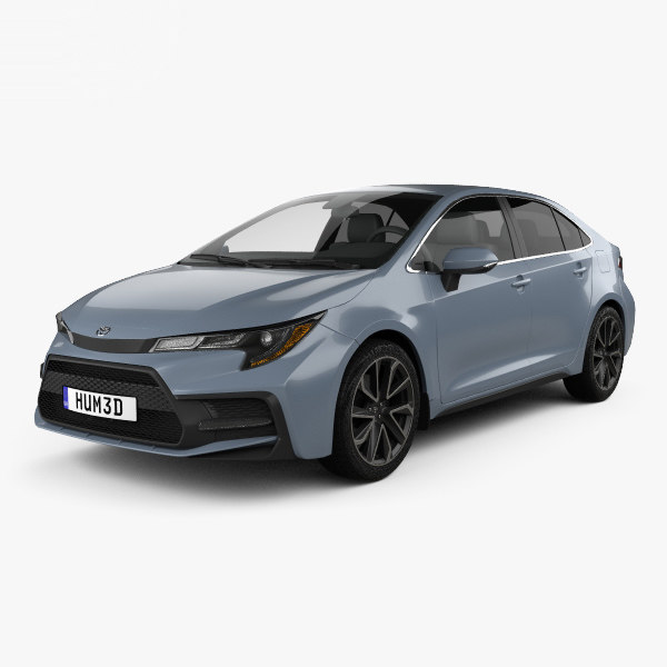 3d Toyota Corolla Xse Model Turbosquid 1506024