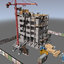building construction crane 3d model