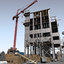 building construction crane 3d model