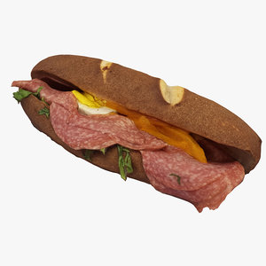 3D model sandwich