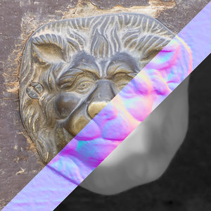 Lion Head Ornament Texture