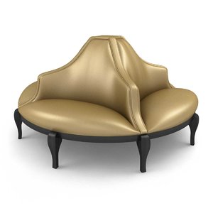 3D bench madeleine munna upholstered