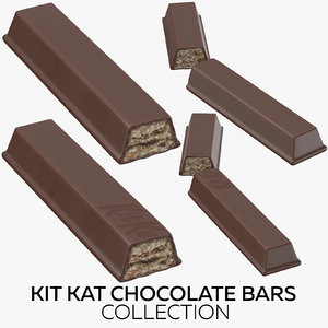 kit kat chocolate bars 3D model
