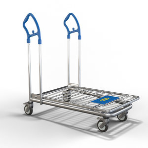 ikea shopping cart 3D model