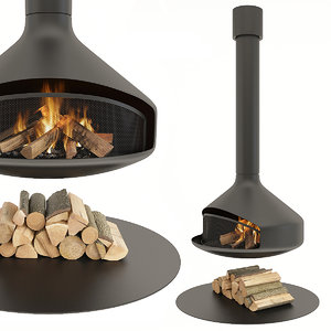 fireplace ergofocus 3D model