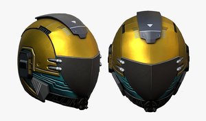 helmet sci fi model