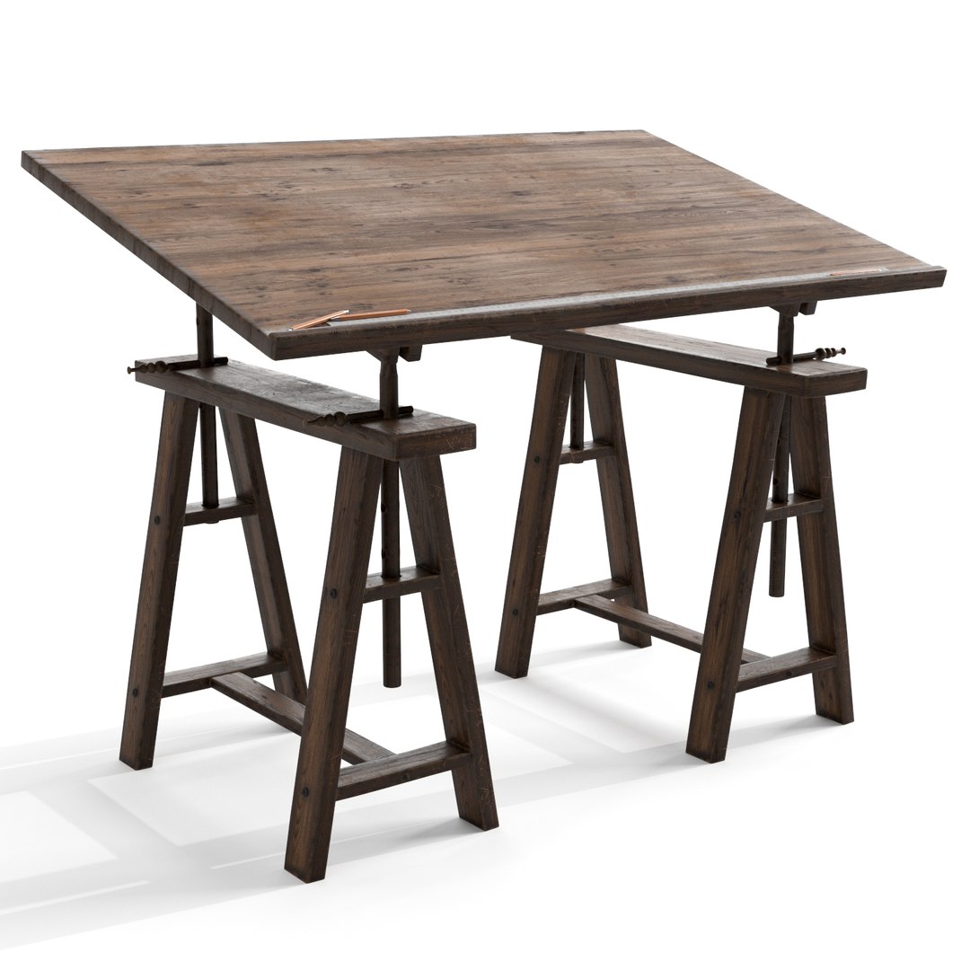 drafting table 3d model