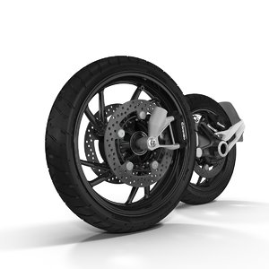motorcycle wheels 3D model