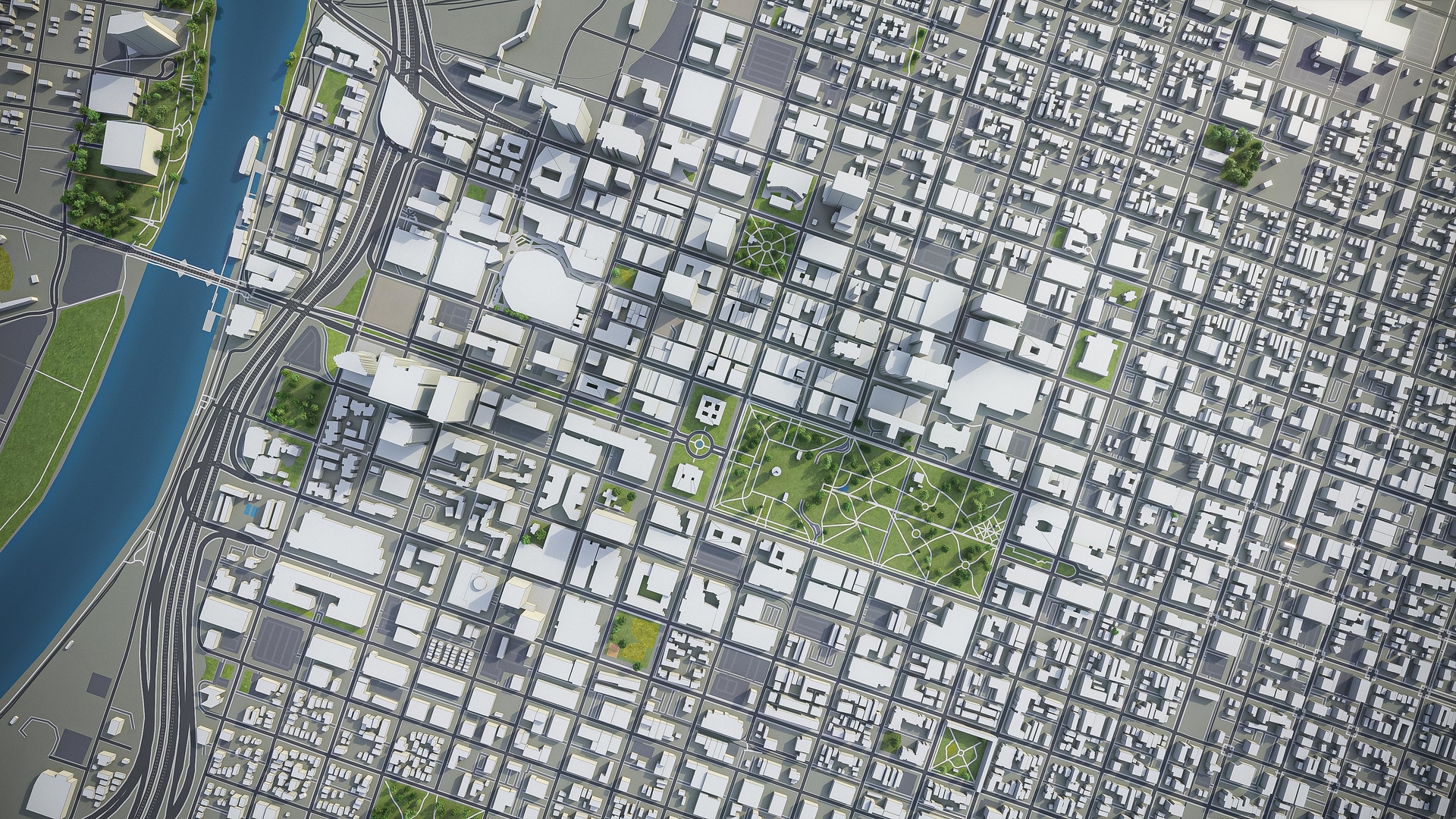 City sacramento surrounding area 3D model TurboSquid 1404119