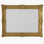 3D model realistic baroque picture frame