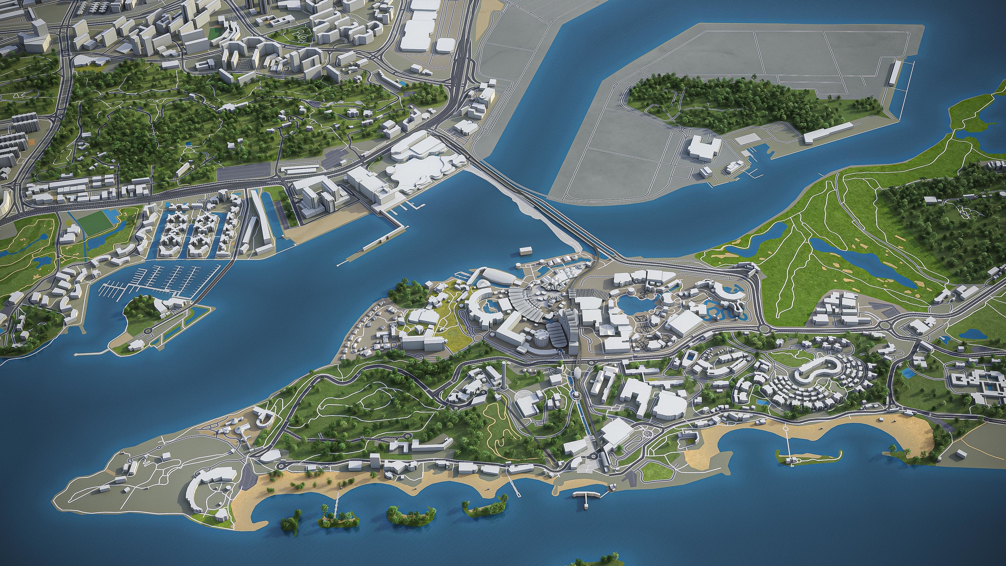 新加坡 - 完整的城市和郊区集合3d模型 - turbosquid 1334523