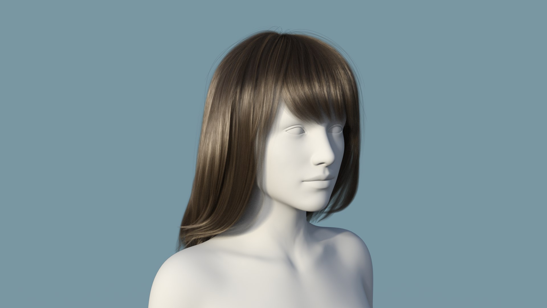 Modèle 3d De Realistic Female Polygon Long Brown Hair 29 2