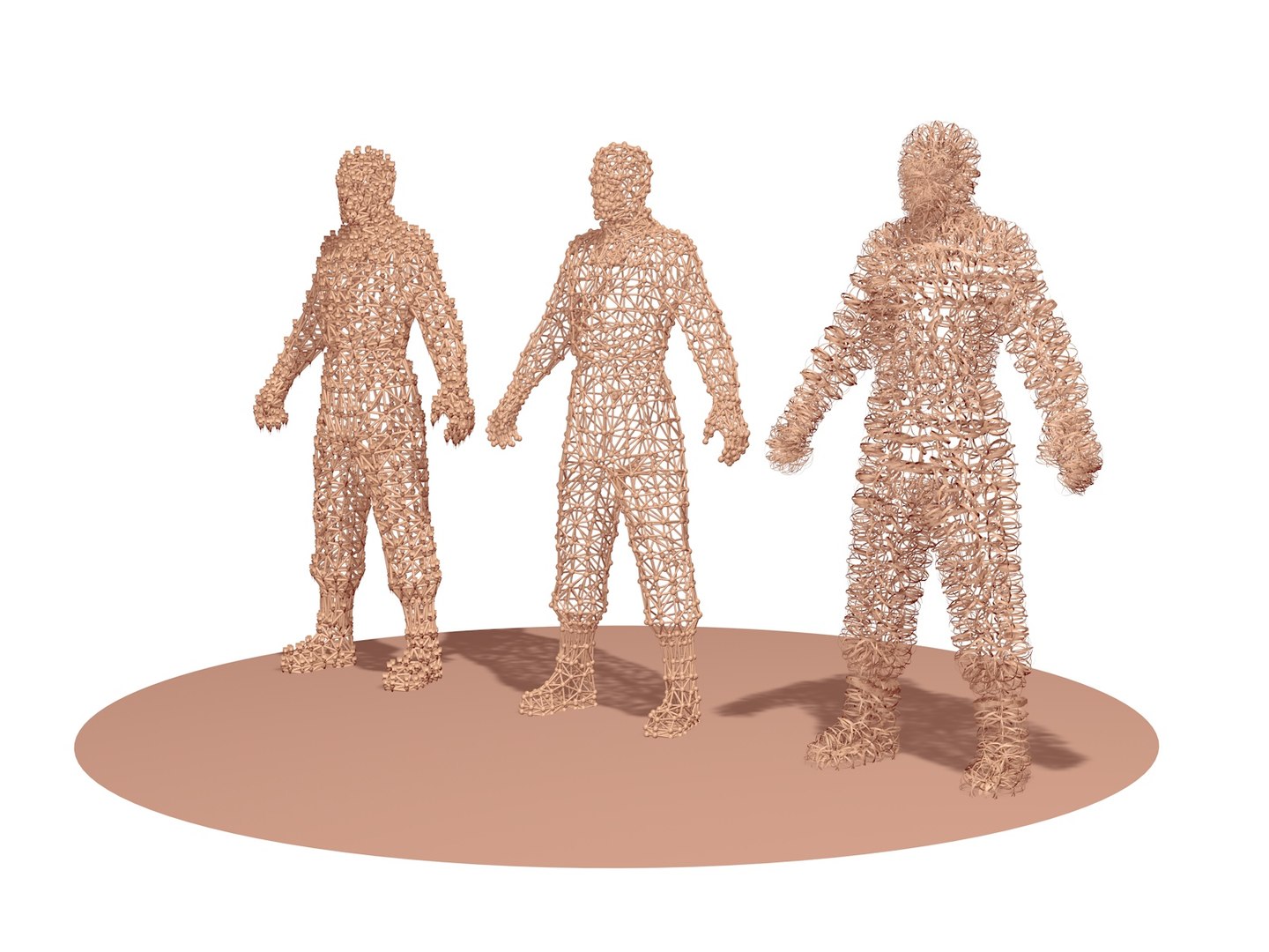 poseable human 3d model