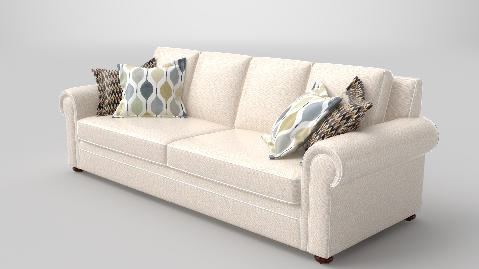Realistic sofa  3D  model  TurboSquid 1507805