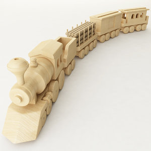 toy train 3D model