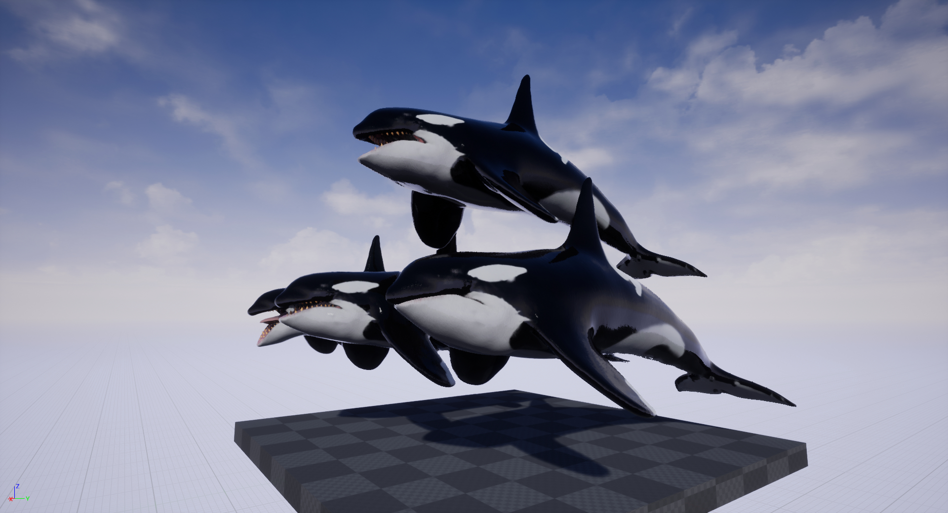 killer whale unity ue43d模型