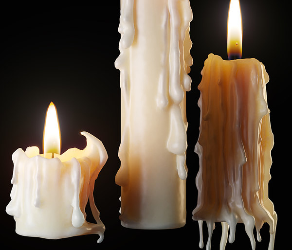 Modello 3D Tre candele sciolte - TurboSquid 1508096