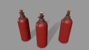 3D oxygen tank model