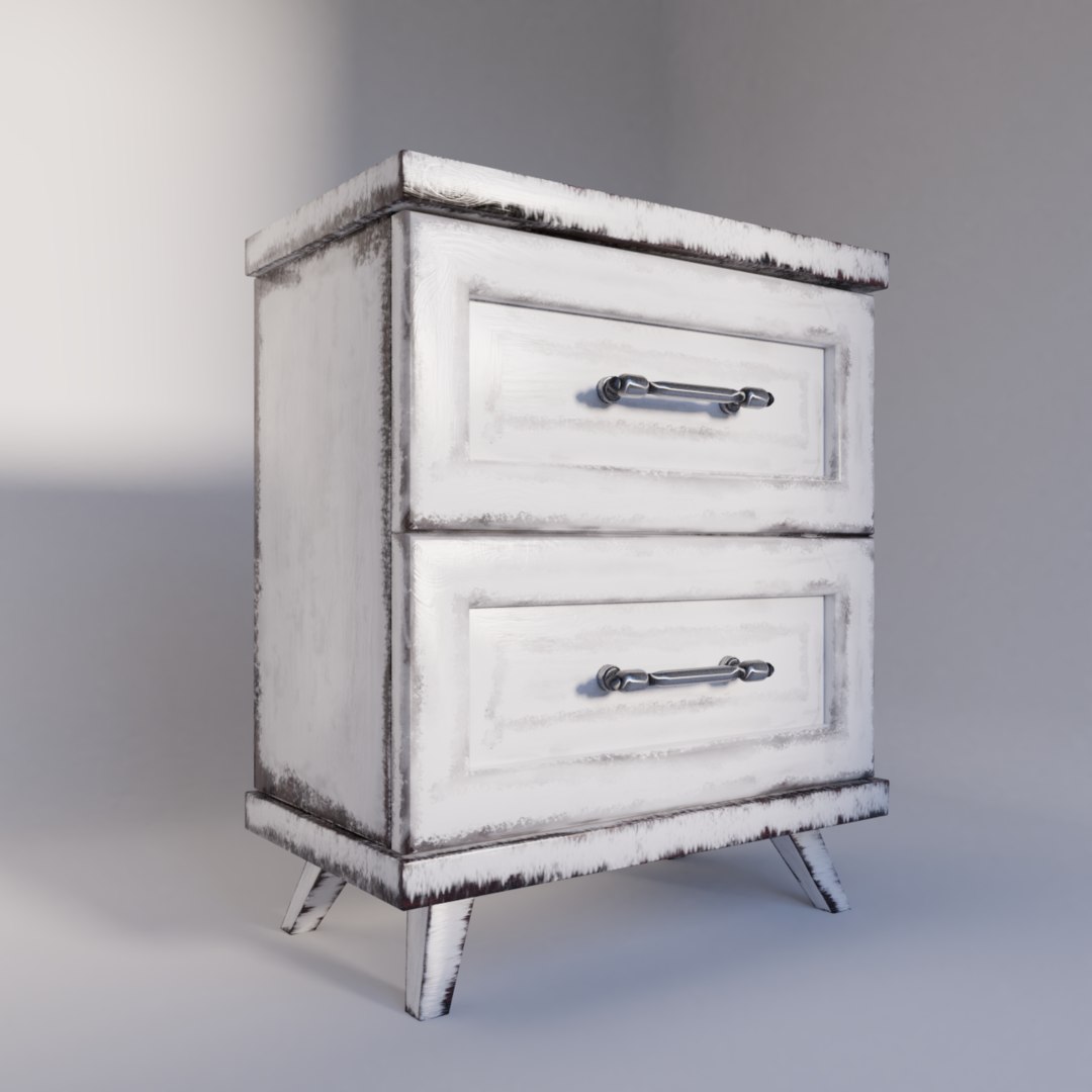 Rustic night stand 3D - TurboSquid 1508259