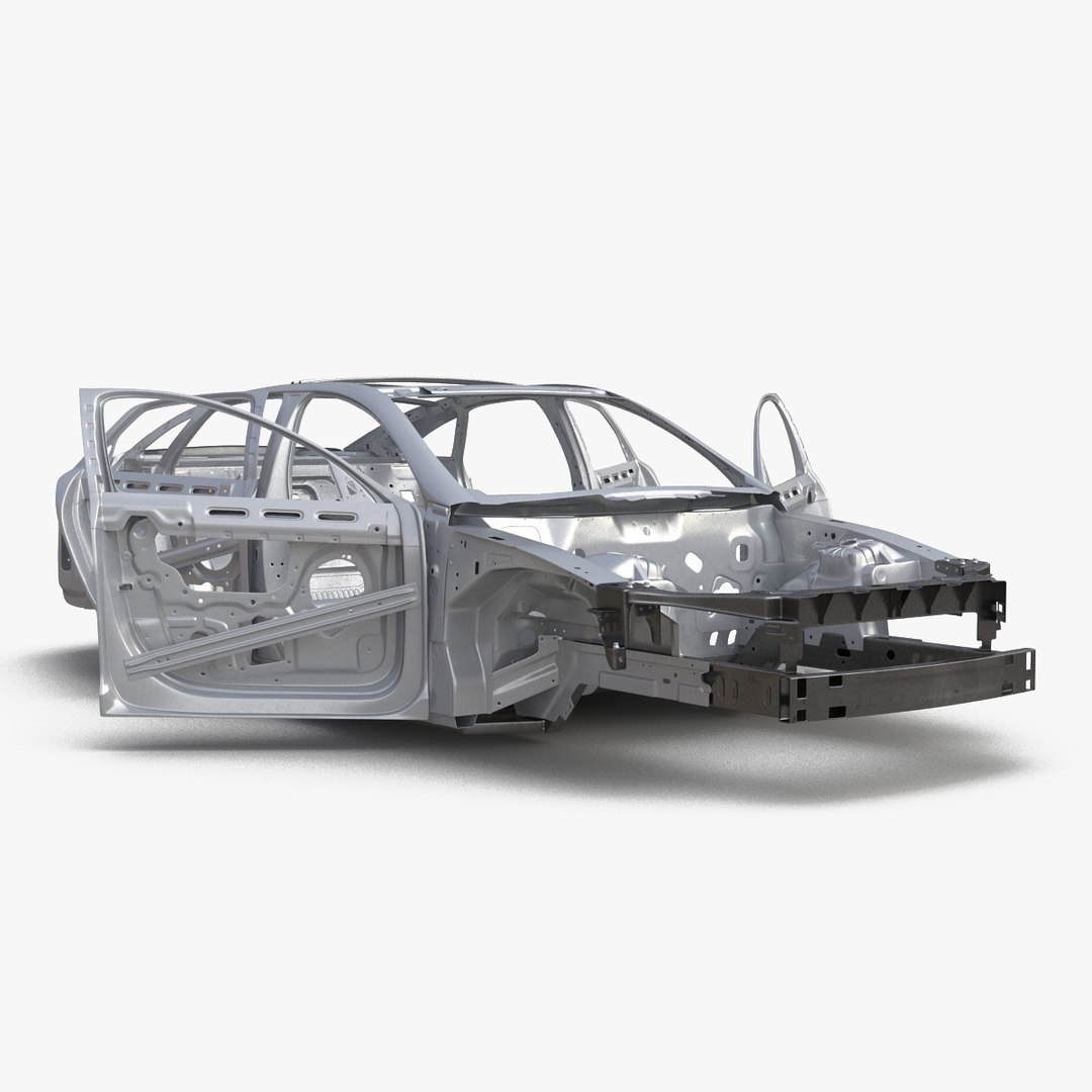 3D car frame 4 rigged model TurboSquid 1508313