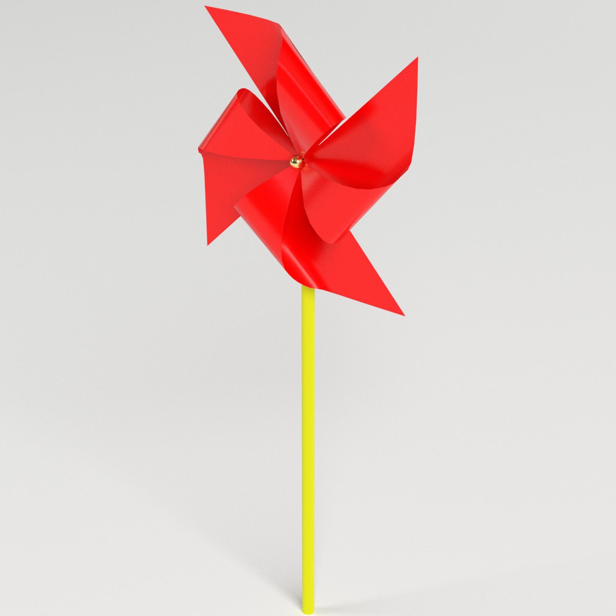 Red pinwheel model - TurboSquid 1386604