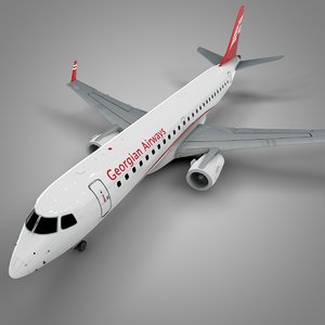 3D georgian airways embraer190 l573