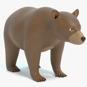 3D bear cartoon model
