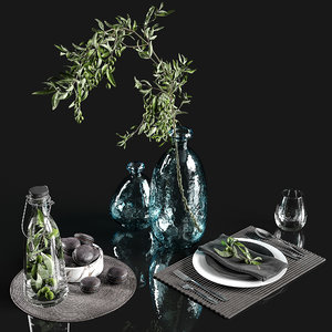 table setting olive branch model