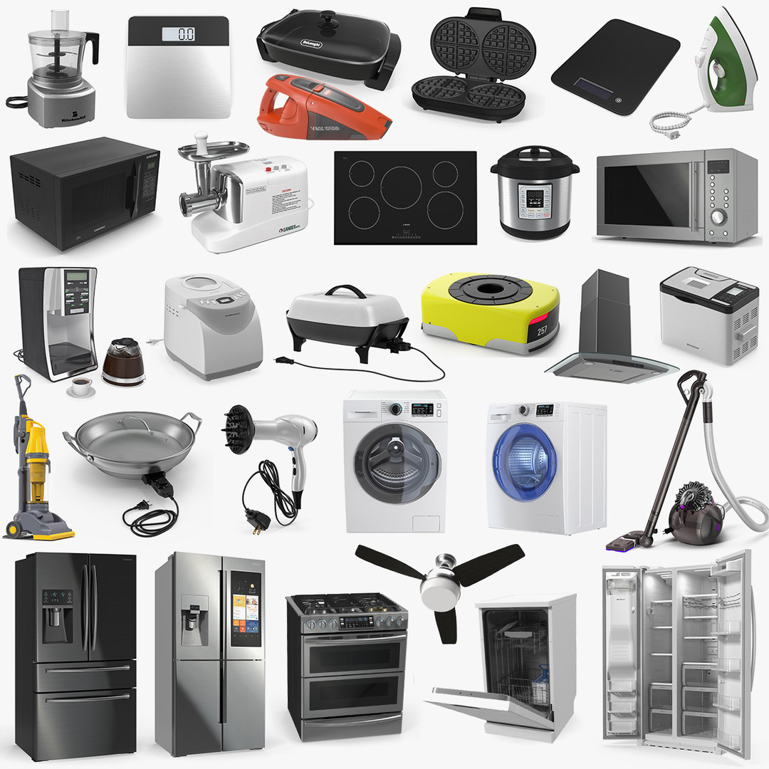 Home appliances 4 3D model - TurboSquid 1508640