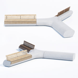 lorenz benches metalco 3D model
