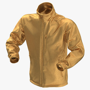 male winter jacket 01 3D model