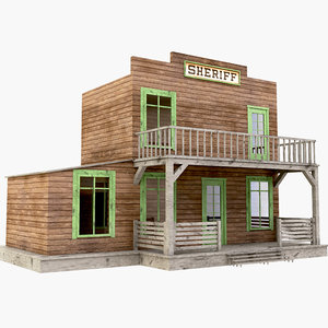 western west sheriff 3D model