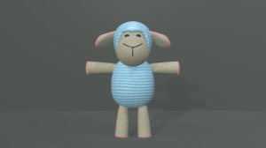 cartoon lamb 3D model