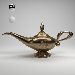 3D model vintage magic lamp