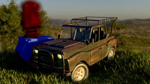 3D model pubg jeep