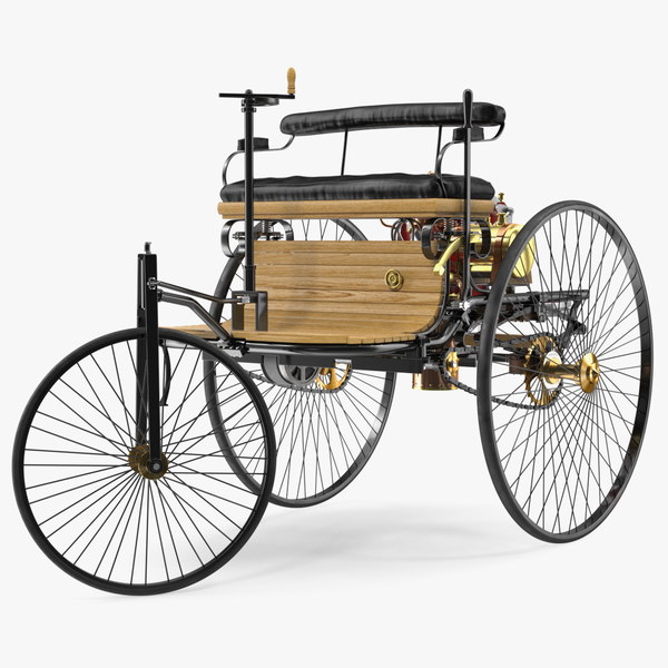 3D benz patent motorwagen rigged car