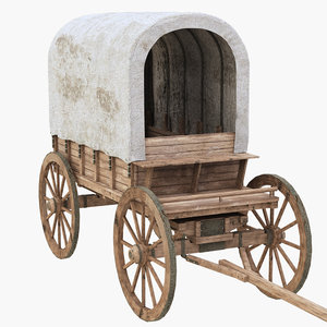 3D wagon covered