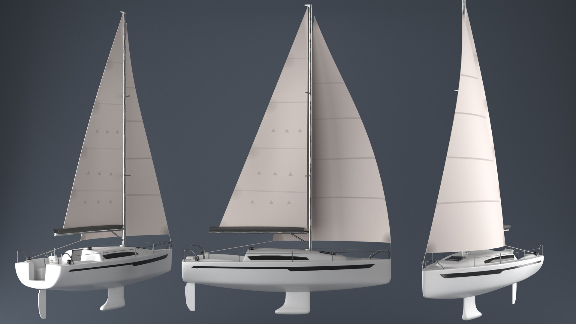 3d printed sailboat model